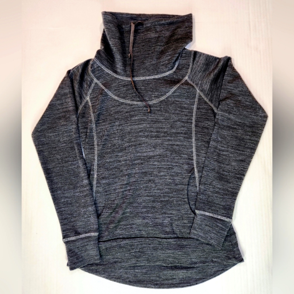 Kuhl Lea Cowl Neck Pullover Shirt Womens Size Small Gray Long Sleeve 4186